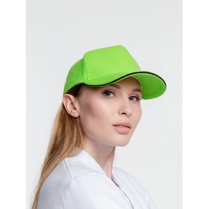 Бейсболка Classic, зеленое яблоко с черным кантом G-15848.94 фото 10