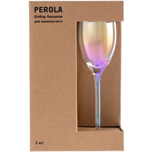 Набор из 2 бокалов для шампанского Perola G-15907.00 фото 5