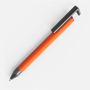 Ручка шариковая Standic Soft Touch с подставкой для телефона, оранжевая G-16169.20 фото 3