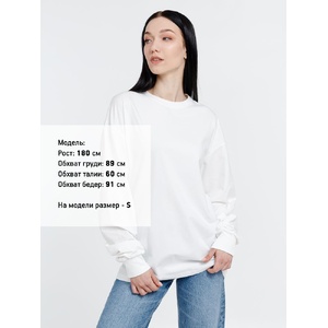 Футболка оверсайз унисекс City Sapiens, молочно-белая, размер L G-16418.603 фото 11