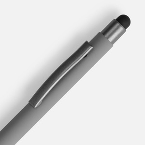 Ручка шариковая Atento Soft Touch со стилусом, серая G-16428.10 фото 5