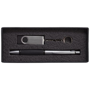 Коробка Notes с ложементом для ручки и флешки, черная G-16531.30 фото 7