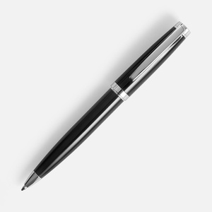 Ручка шариковая Letra Chrome, глянцевая, черная G-16709.30 фото 4