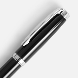Ручка шариковая Letra Chrome, глянцевая, черная G-16709.30 фото 5