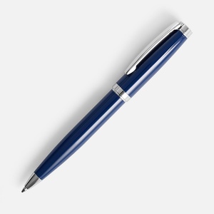 Ручка шариковая Letra Chrome, глянцевая, темно-синяя G-16709.40 фото 3