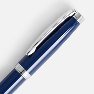 Ручка шариковая Letra Chrome, глянцевая, темно-синяя G-16709.40 фото 5