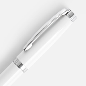 Ручка шариковая Letra Chrome, глянцевая, белая G-16709.60 фото 5