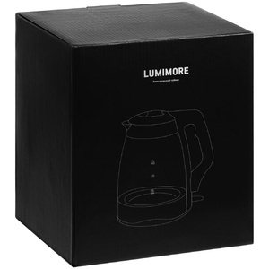 Электрический чайник Lumimore, стеклянный, серебристо-черный G-16744.13 фото 10