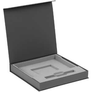 Коробка Memoria с ложементом под ежедневник и ручку, ver. 2, серая G-17240.10 фото 3