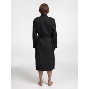 Халат вафельный Kimono, черный, размер XL/XXL G-17267.305 фото 11