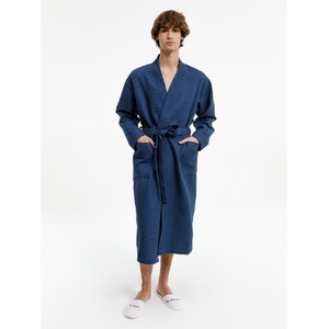 Халат вафельный Kimono, темно-синий, размер XL/XXL G-17267.445 фото 10