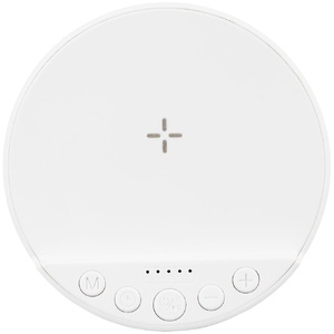 Bluetooth-колонка с беспроводной зарядкой relaxTime, белая G-17359.60 фото 6