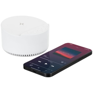 Bluetooth-колонка с беспроводной зарядкой relaxTime, белая G-17359.60 фото 11