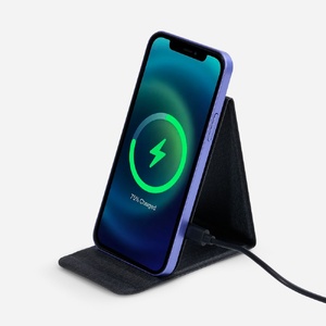 Подставка для смартфона с беспроводной зарядкой Kickstand, серая G-17485.10 фото 3