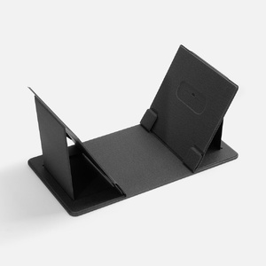 Складной стол для ноутбука с беспроводной зарядкой Kickstand Table, серый G-17486.10 фото 5