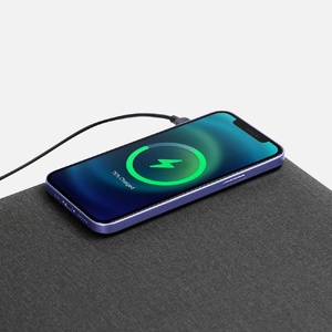 Складной стол для ноутбука с беспроводной зарядкой Kickstand Table, серый G-17486.10 фото 9