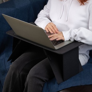 Складной стол для ноутбука с беспроводной зарядкой Kickstand Table, серый G-17486.10 фото 13
