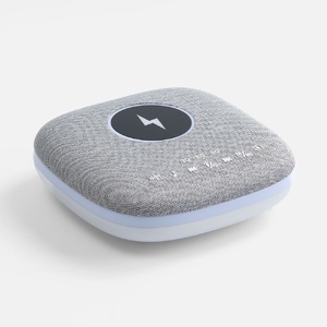 Bluetooth-колонка с беспроводной зарядкой и подсветкой Terrafonic, серая G-17487.10 фото 4