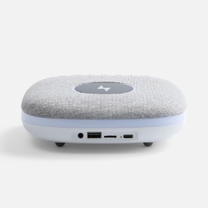 Bluetooth-колонка с беспроводной зарядкой и подсветкой Terrafonic, серая G-17487.10 фото 6