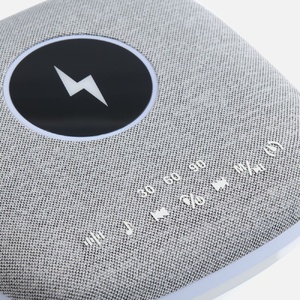 Bluetooth-колонка с беспроводной зарядкой и подсветкой Terrafonic, серая G-17487.10 фото 8