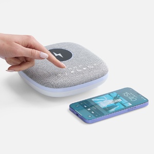 Bluetooth-колонка с беспроводной зарядкой и подсветкой Terrafonic, серая G-17487.10 фото 9