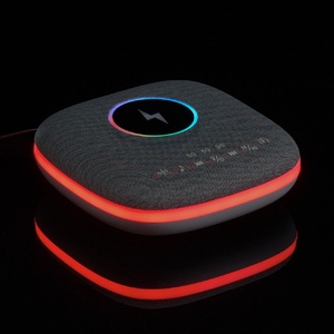 Bluetooth-колонка с беспроводной зарядкой и подсветкой Terrafonic, серая G-17487.10 фото 13