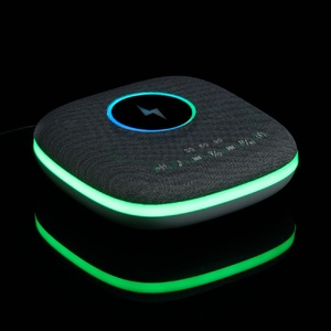 Bluetooth-колонка с беспроводной зарядкой и подсветкой Terrafonic, серая G-17487.10 фото 14