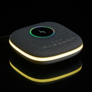 Bluetooth-колонка с беспроводной зарядкой и подсветкой Terrafonic, серая G-17487.10 фото 15