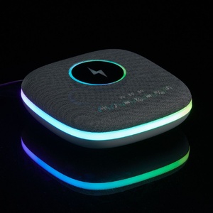Bluetooth-колонка с беспроводной зарядкой и подсветкой Terrafonic, серая G-17487.10 фото 16