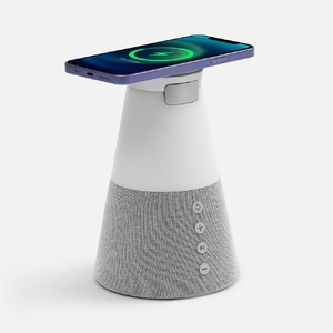 Bluetooth-колонка с беспроводной зарядкой и подсветкой Cone Sonance, серая G-17573.10 фото 4