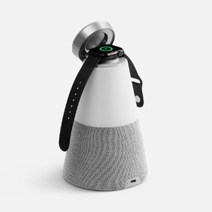 Bluetooth-колонка с беспроводной зарядкой и подсветкой Cone Sonance, серая G-17573.10 фото 5