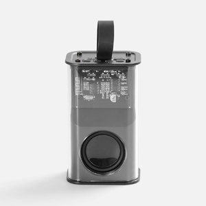 Bluetooth-колонка с подсветкой Groove, серая G-17643.10 фото 4
