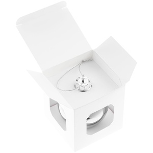 Елочный шар Finery Gloss, 8 см, глянцевый серебристый G-17662.10 фото 5