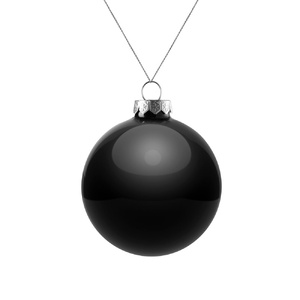 Елочный шар Finery Gloss, 8 см, глянцевый черный G-17662.30 фото 3