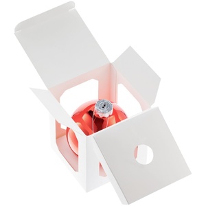 Елочный шар Finery Gloss, 10 см, глянцевый красный G-17664.50 фото 7
