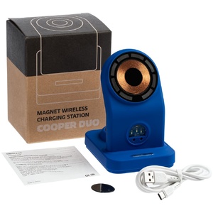 Зарядная станция с подсветкой Cooper Duo, синяя G-17714.40 фото 14