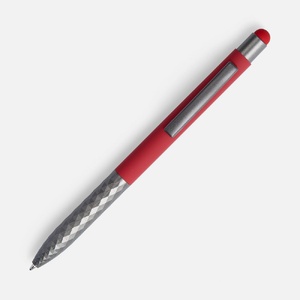 Ручка шариковая Digit Soft Touch со стилусом, красная G-18322.50 фото 4