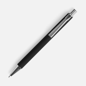Ручка шариковая Lobby Soft Touch Chrome, черная G-18323.30 фото 4
