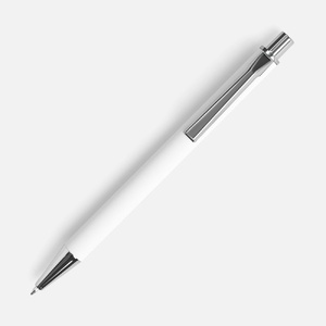 Ручка шариковая Lobby Soft Touch Chrome, белая G-18323.60 фото 4
