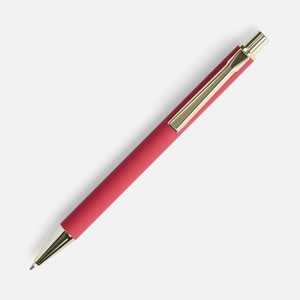 Ручка шариковая Lobby Soft Touch Gold, красная G-18324.50 фото 4