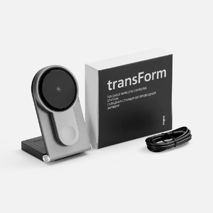 Складная станция беспроводной зарядки transForm, серый металлик G-18393.10 фото 8