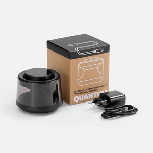 Bluetooth-колонка с подсветкой и беспроводной зарядкой Quantium, черная G-18395.30 фото 7