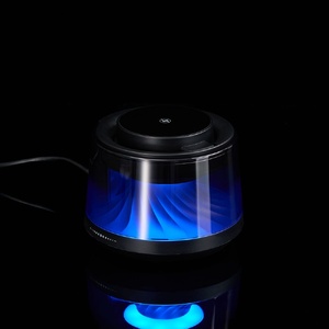 Bluetooth-колонка с подсветкой и беспроводной зарядкой Quantium, черная G-18395.30 фото 8