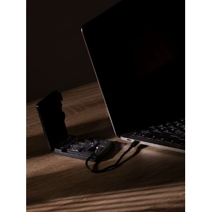 Органайзер для карт памяти и SIM с кардридером Multitask, черный G-18577.30 фото 11
