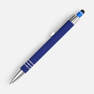 Ручка шариковая Sansen Soft Touch со стилусом, синяя G-19661.40 фото 4