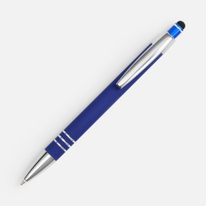 Ручка шариковая Sansen Soft Touch со стилусом, синяя G-19661.40 фото 5
