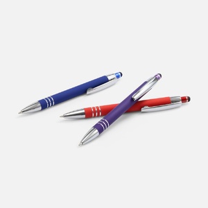 Ручка шариковая Sansen Soft Touch со стилусом, синяя G-19661.40 фото 8