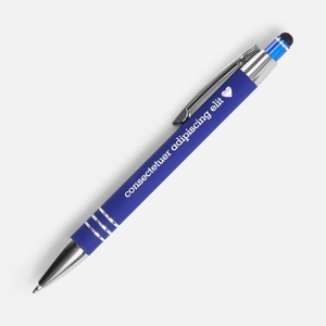 Ручка шариковая Sansen Soft Touch со стилусом, синяя G-19661.40 фото 9