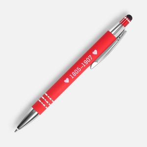 Ручка шариковая Sansen Soft Touch со стилусом, красная G-19661.50 фото 10