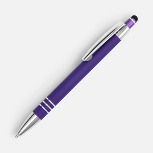 Ручка шариковая Sansen Soft Touch со стилусом, фиолетовая G-19661.70 фото 3